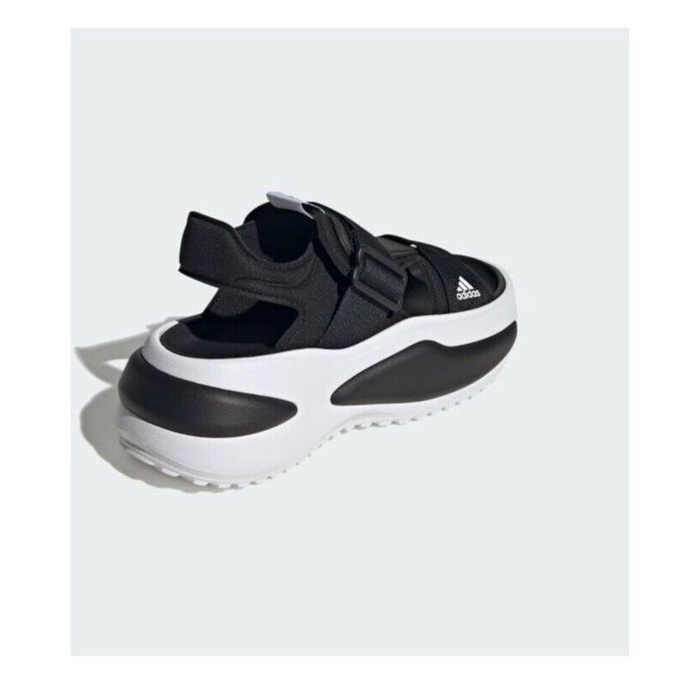 Adidas Mehana‎ Platform Sandals Women's Size 11 Black And White - Picture 5 of 9